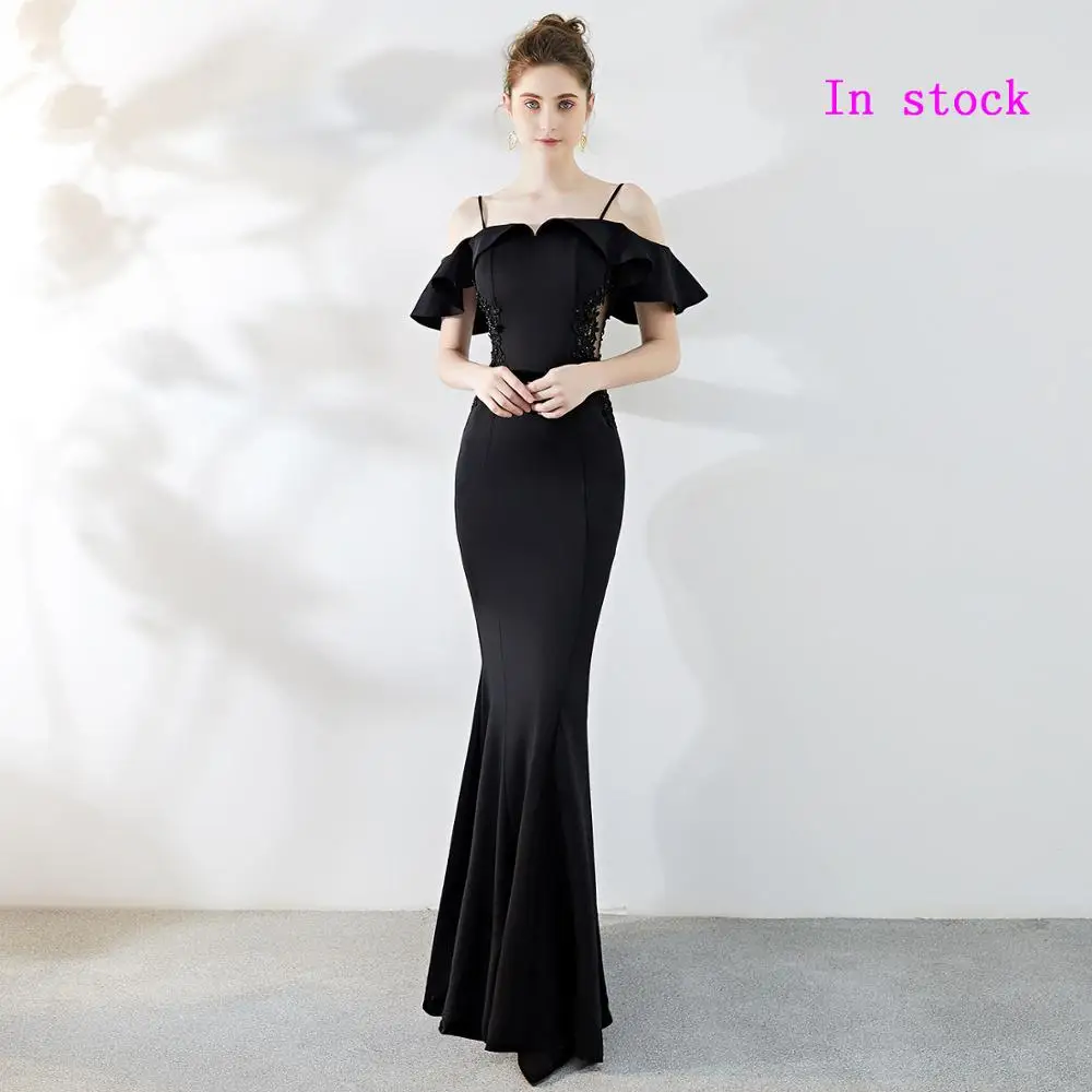 2019 платья для выпускного вечера с открытыми плечами цветочной аппликацией