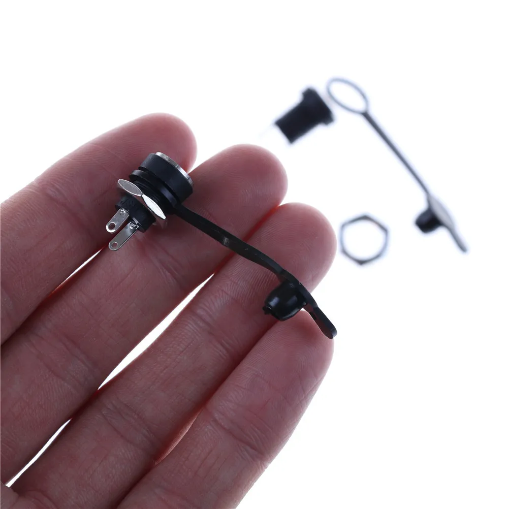 12 В 3 А постоянного тока черный водонепроницаемый разъем питания штекер