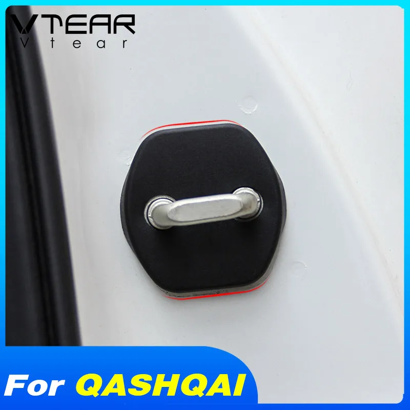 Vtear для ниссан кашкай j11 Nissan Qashqai J11 J10 Dualis 2 X-trail крышка дверного замка украшения двери стопор интерьер автомобиля Стайлинг Аксессуары