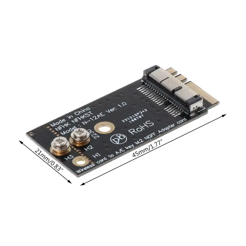 BCM94360CS2 BCM943224PCIEBT2 A/E ключ M.2 адаптера модуль 12 + 6 Pin Беспроводной WI-FI Скорость |