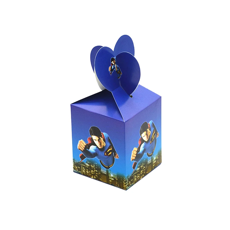 Картонная коробка для конфет с Суперменом 6 цветов | Дом и сад