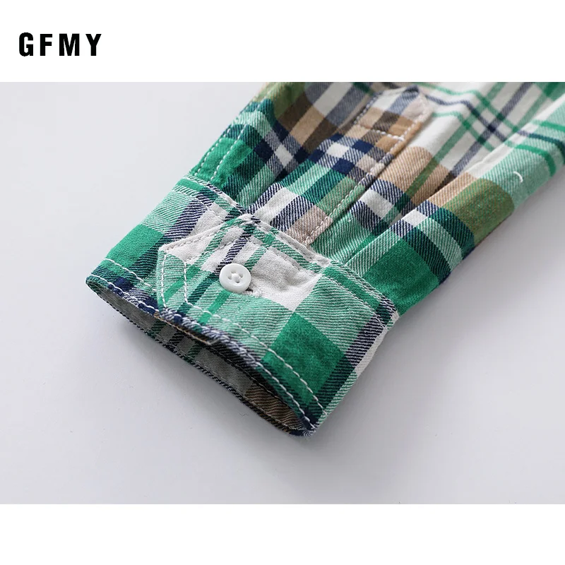 GFMY 2020 новая весенняя 100% мягкая хлопковая Модная рубашка с длинным рукавом в