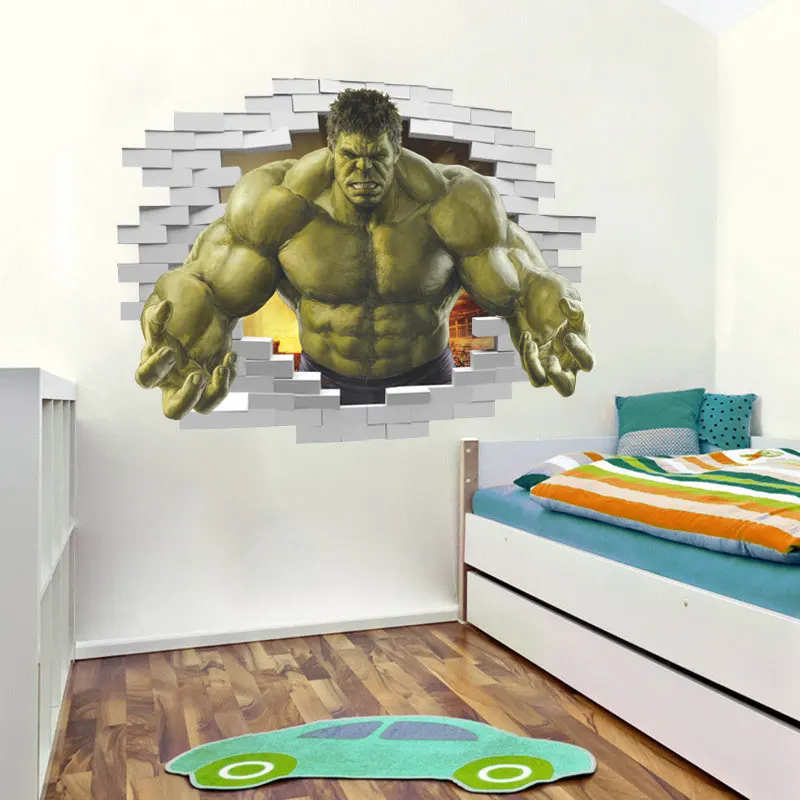 Настенные 3d наклейки с эффектом жестокости 50*70 см | Дом и сад