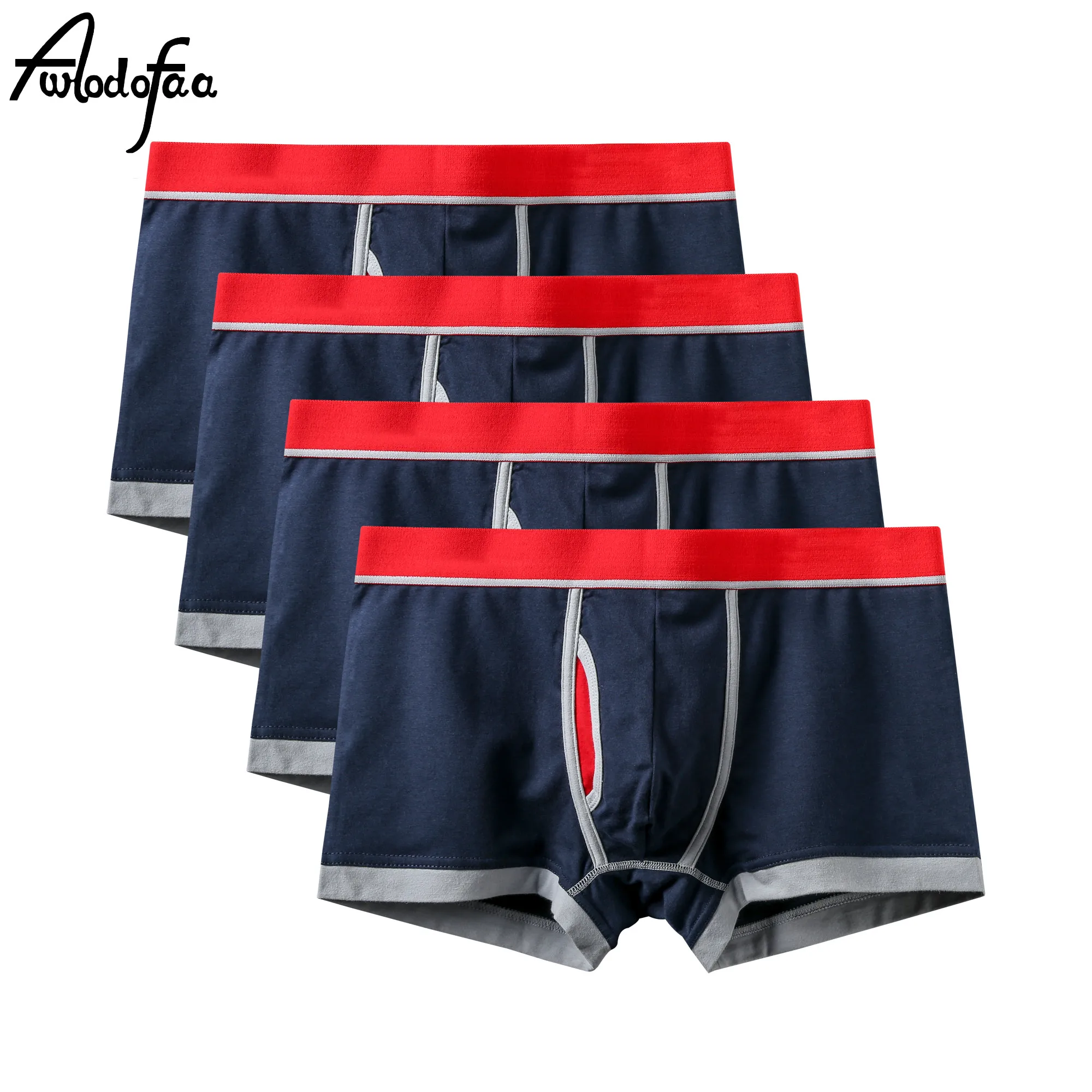 4 шт./лот для мужчин детское нижнее белье из хлопка больших размеров трусы боксеры
