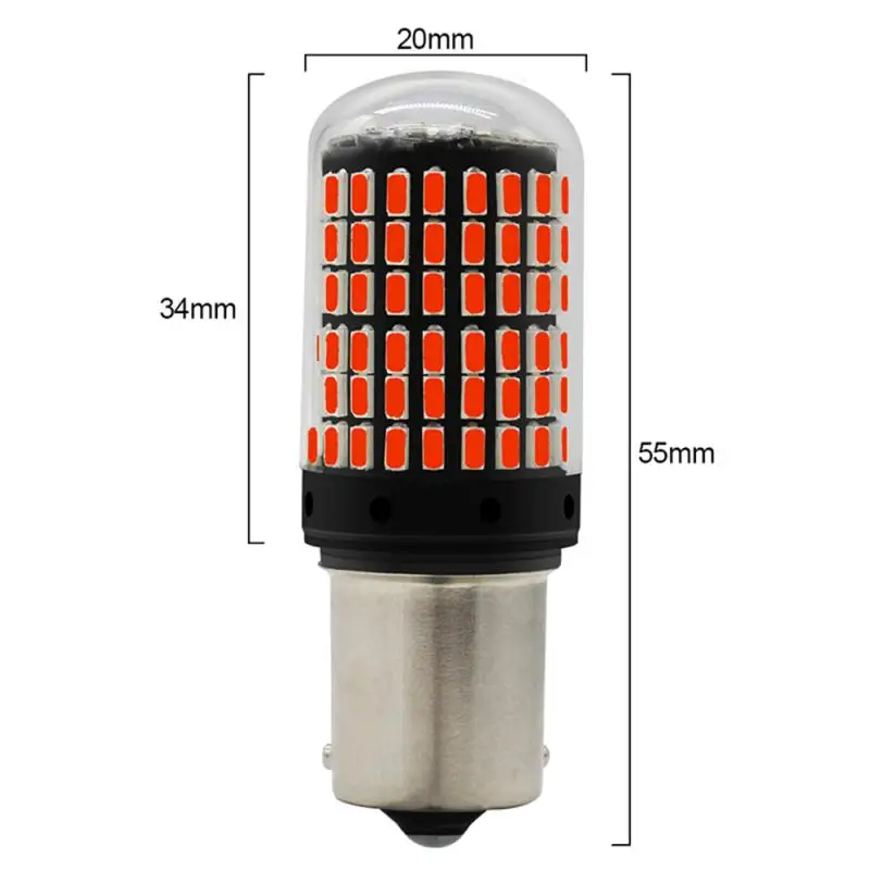 2 шт. Автомобильный светодиодный сигнал поворота T20 7440 W21W лампы 1156 3014 SMD выделить