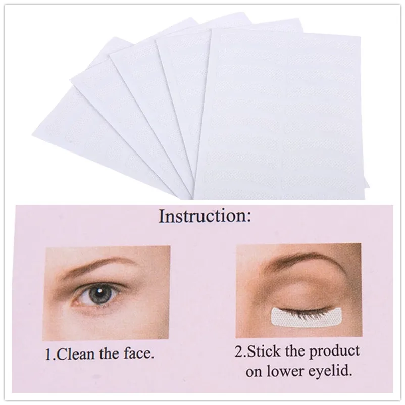 50 Pairs/Pack Medical Non-woven Fabrics Patches Professional Eyelashes Extension Stickers Makeup Tools Under Eye Pads | Красота и