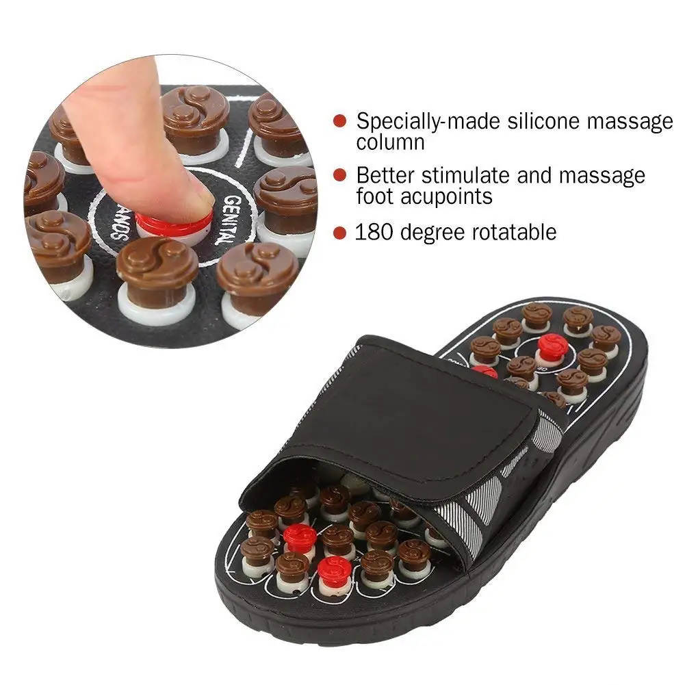 Foot Point Massage Therapy Shoes Acupuncture Relax Slipper Acupressure Pain Release Body Reflexology Acupoint Massager | Красота и