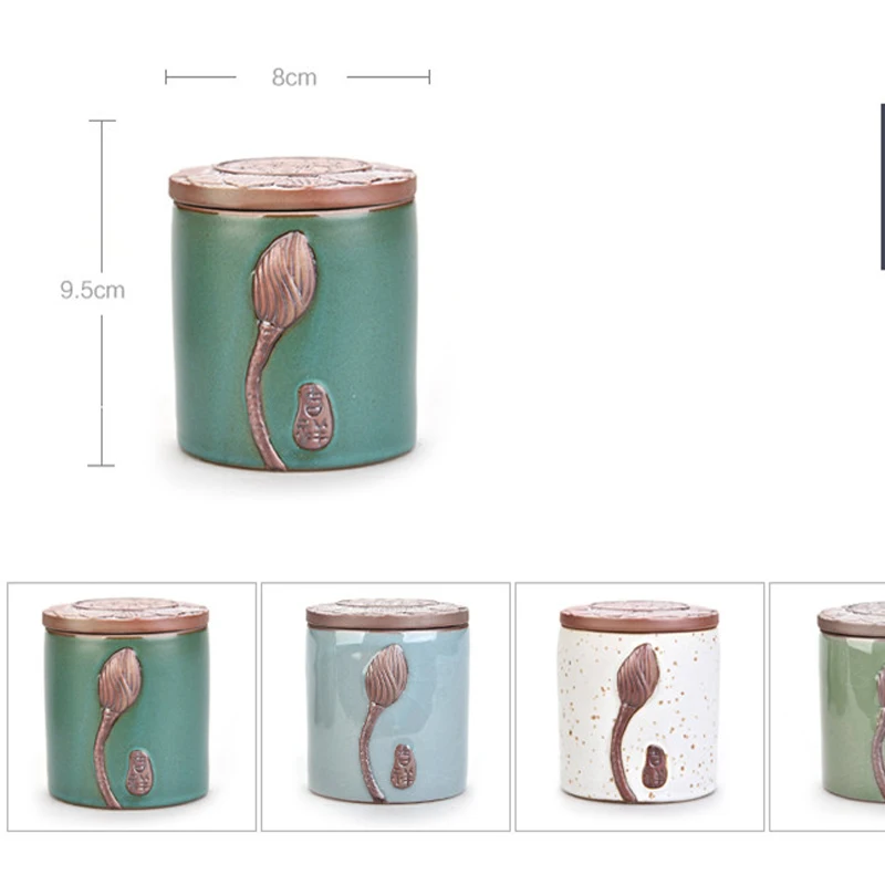 Mini Storage Box for Food Tea Spice Small Jars with Lids Sugar Bottle Chinese Style High Quality frascos para cocina | Дом и сад