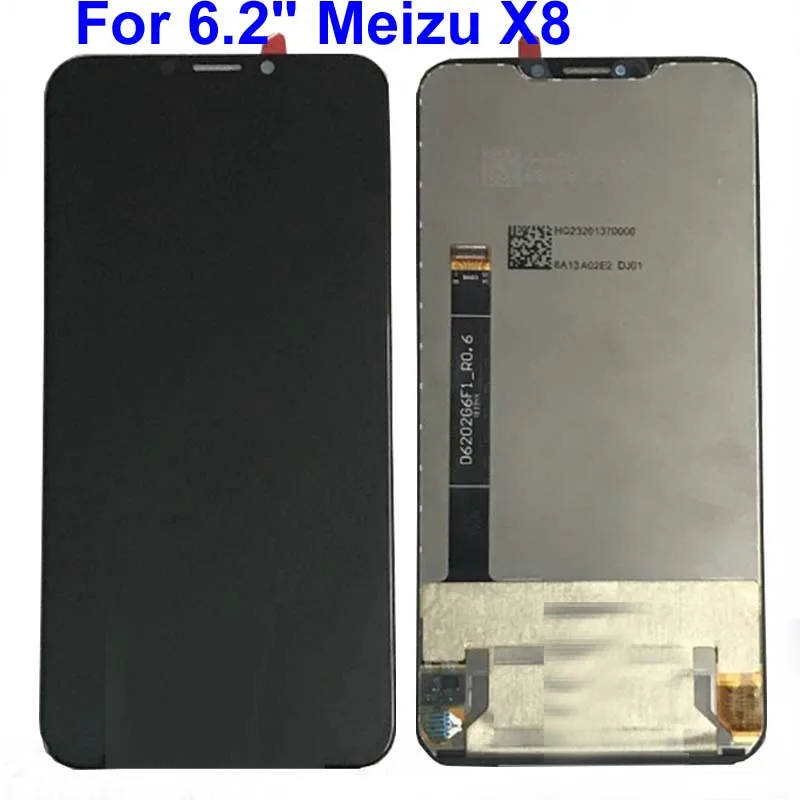 Протестированный 6," для Meizu X8 M852H ЖК-дисплей кодирующий преобразователь сенсорного экрана в сборе запасные части для Meizu X8 с рамкой