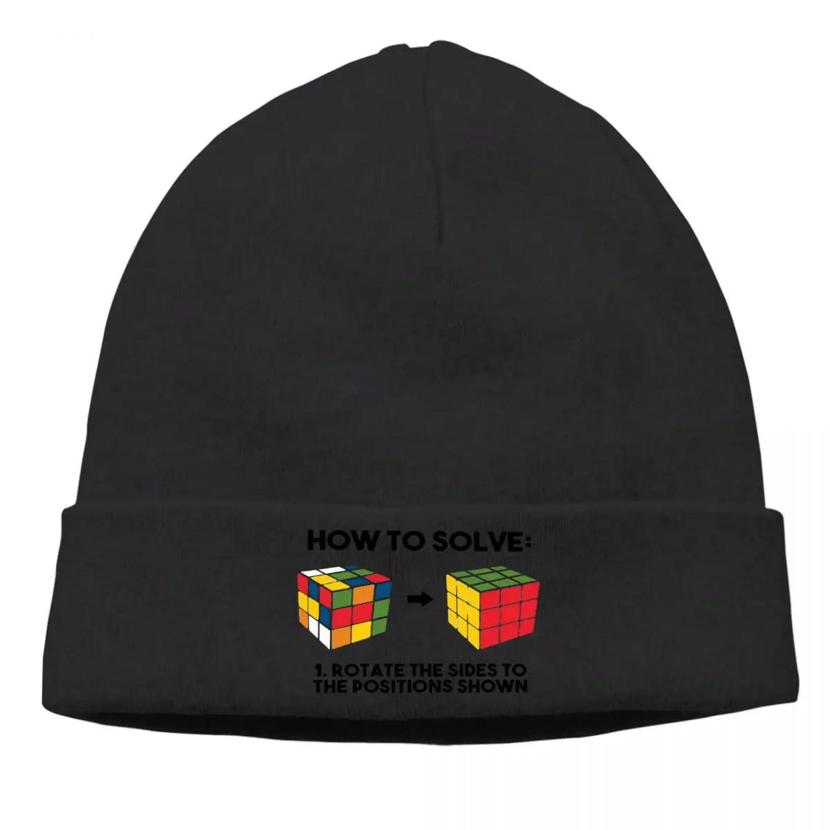 

(Thin) Magic Cube Art Culture Skullies Beanies Caps How To Solve Knitting Winter Warm Bonnet Hats Street Ski Cap