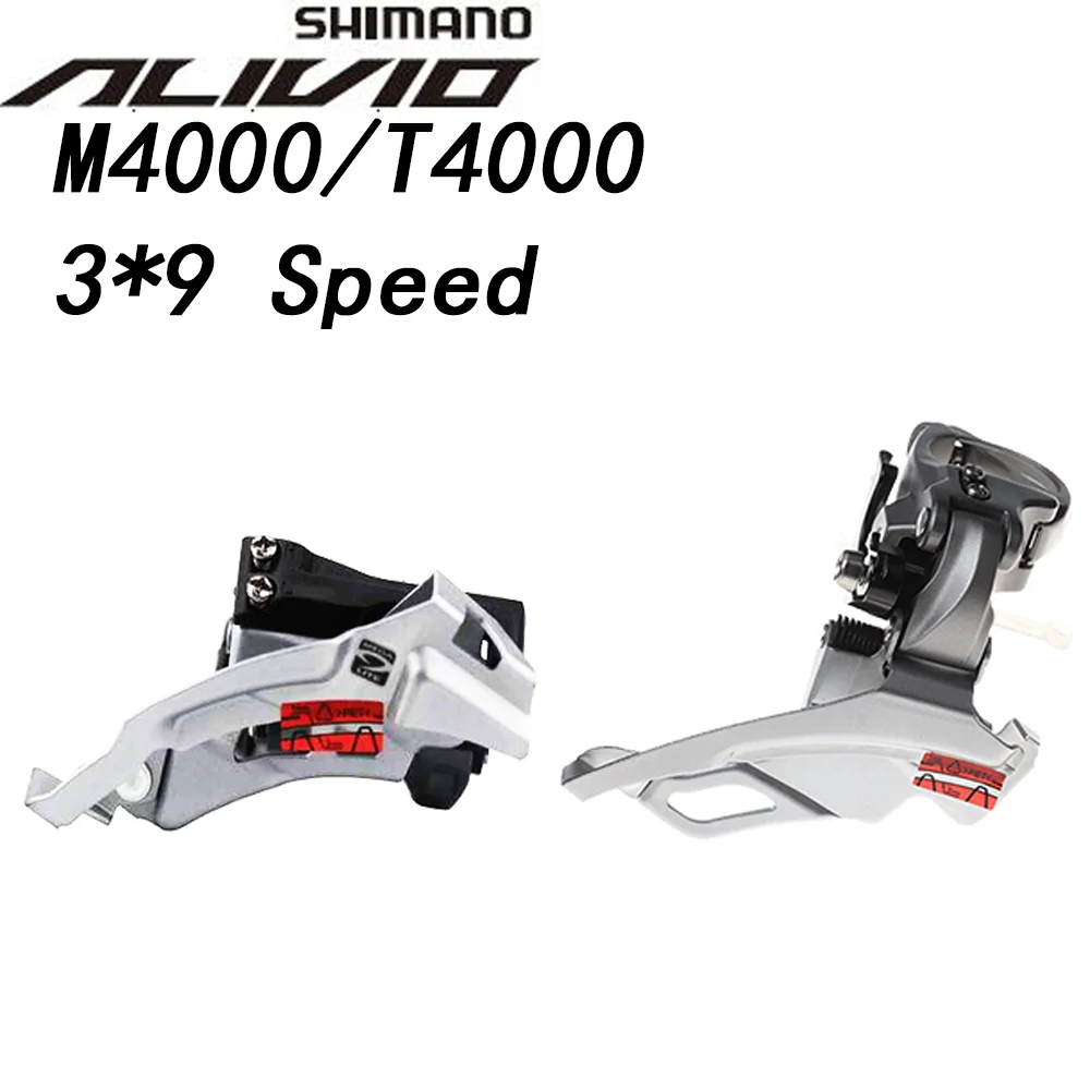 Shimano Alivio FD M4000 T4000 9 Скоростной Велосипед Передний переключатель s MTB горный