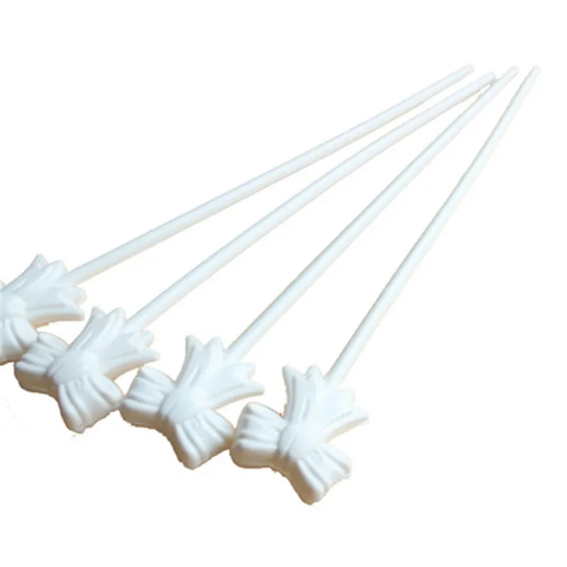 Автоматический буксирный стержень с белым бантом 10 шт. самовзрывающийся шаровой