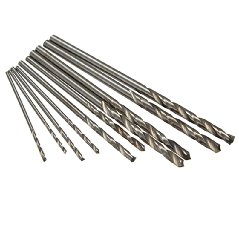 11 шт. Мини Микро алюминиевая ручная дрель с бесключевым патроном HSS спиральное