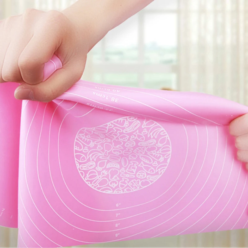 

Silicone Non-Stick Silicone Kneading Mat Kitchen Thickening Pastry Baking Mat Cake Flour Baking Cooking Tools Baking Accessories