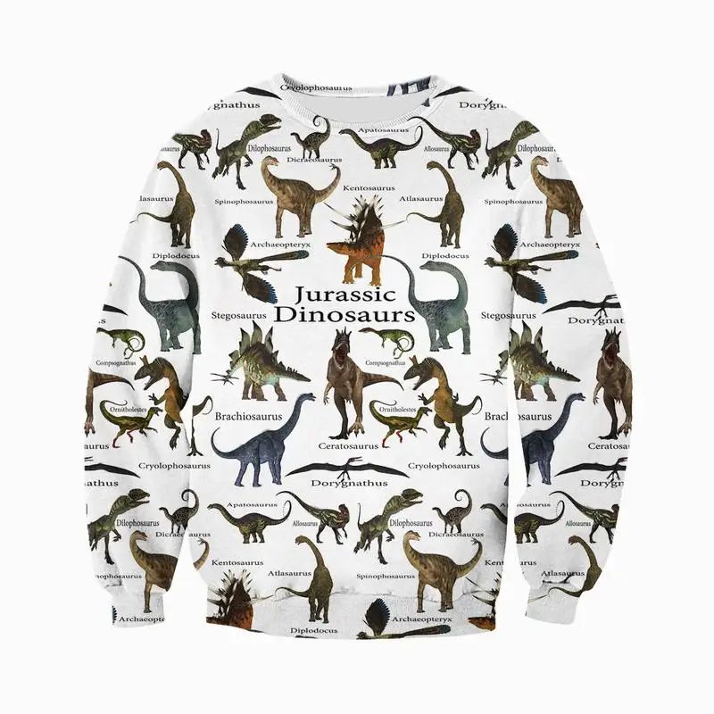 

Fashion 3D full print Jurassic dinosaur new zipper Hoodie Sweatshirt
