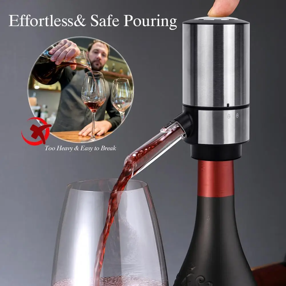 

Long Service Life Practical Multifunction Electric Wine Aerator Decanter Portable for Home Kitchen