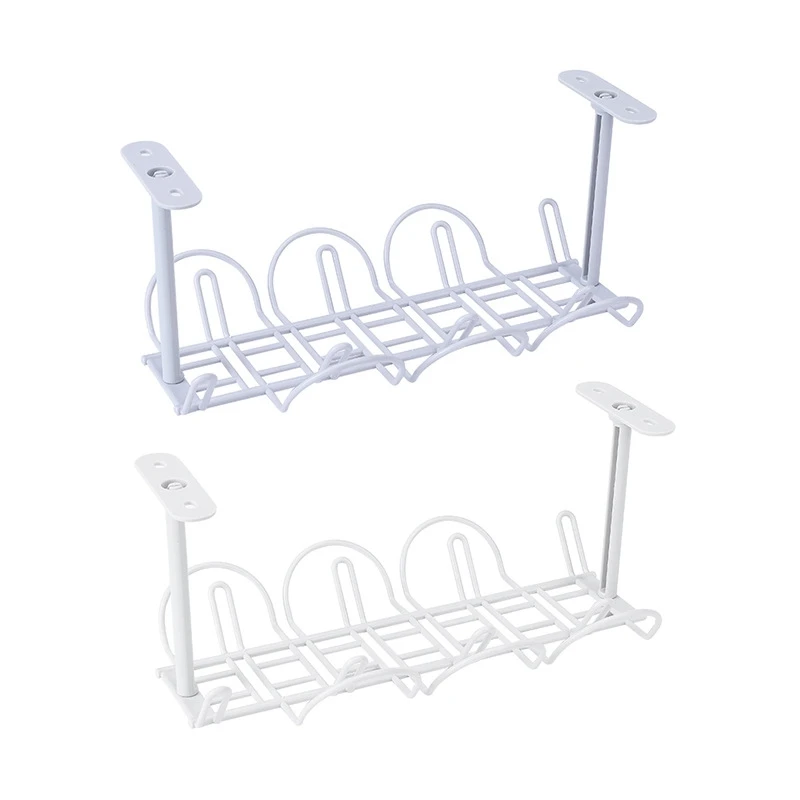 

New 1Pc Socket Storage Rack Plug Wire Organizer Holder Table Bottom Power Cable Shelf Strong Adhesive Hanging Basket Kitchen Sto