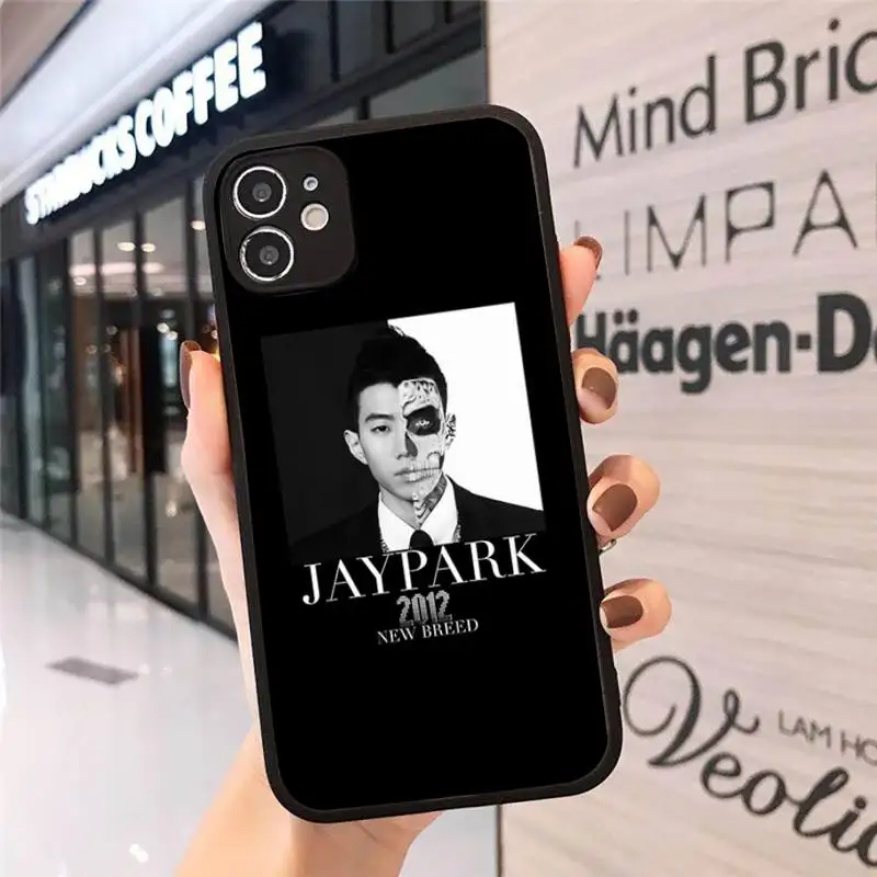 

JAY PARK Phone Case Matte Transparent for iPhone 7 8 11 12 s mini pro X XS XR MAX Plus cover funda