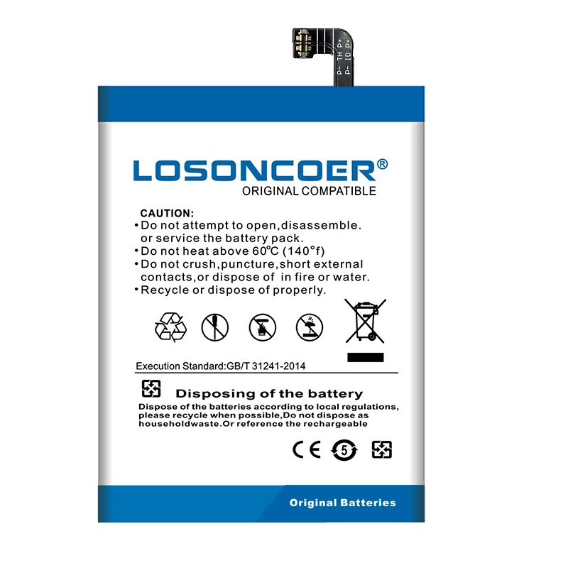 Оригинальный высококачественный аккумулятор LOSONCOER BL297 5100 мАч для Lenovo Z6 / Lite 6 3