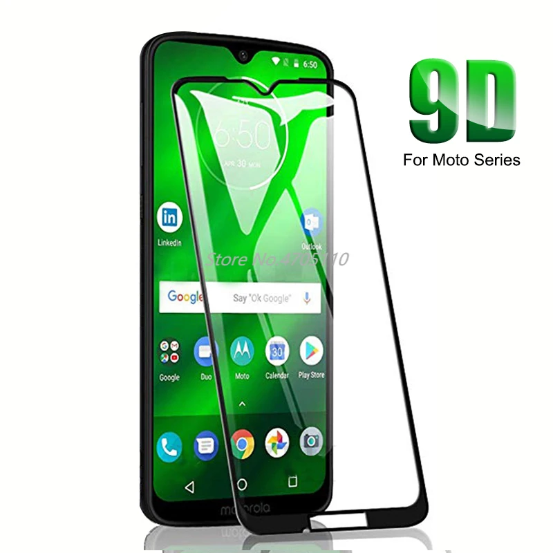 Изогнутое закаленное стекло 9D для Moto G6 G7 Play Plus Power E5 E4 P30 Note защитное на G 7 Защитная