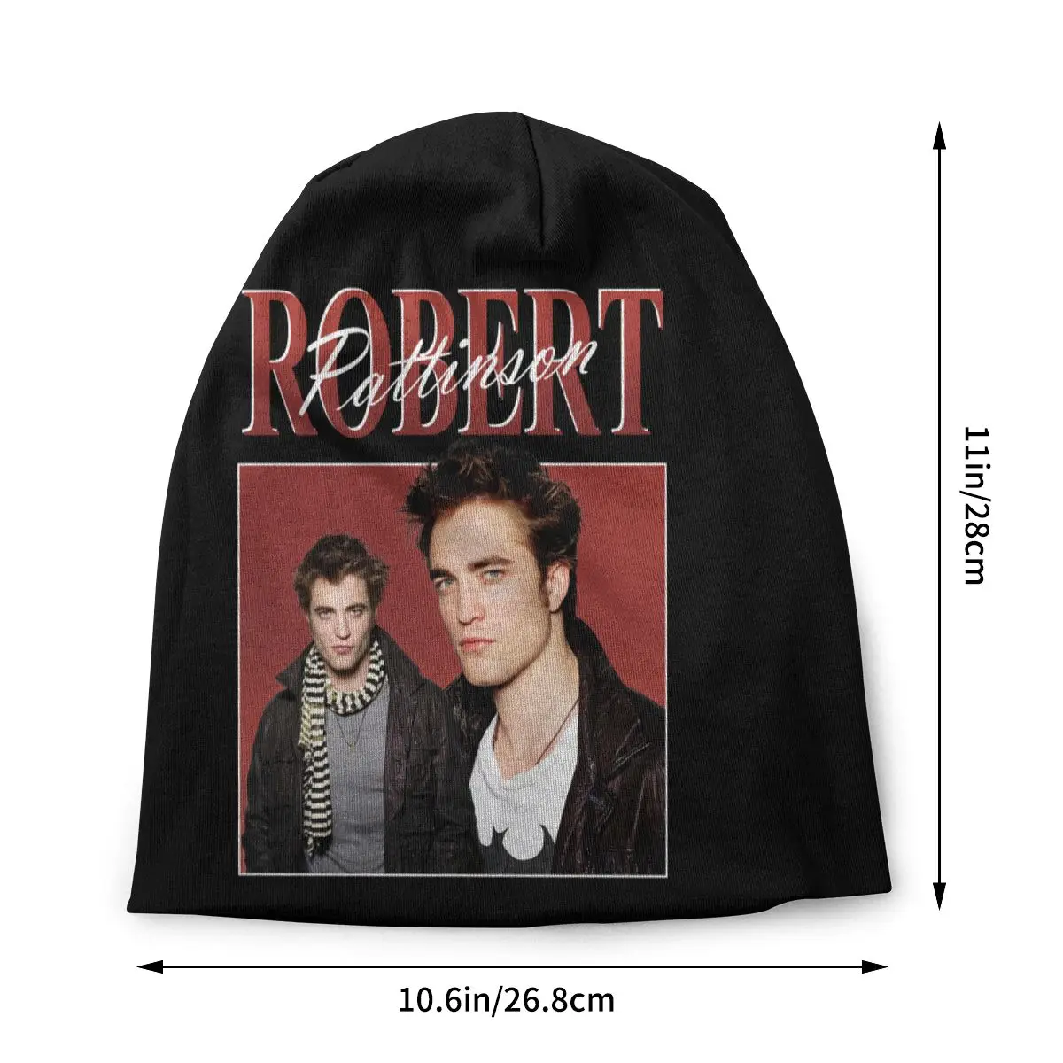 Шапка Classic Robert Pattinson Bonnet Femme Cool Knit для женщин и мужчин, теплая на осень и зиму, винтажный стиль, с изображением Роба Эдварда Каллена.