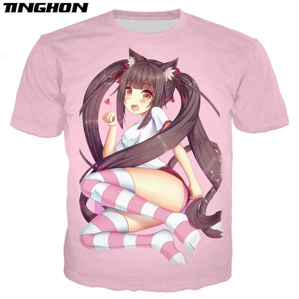 Худи игровое Nekopara с 3D принтом для мужчин и женщин кофта бега аниме девочек