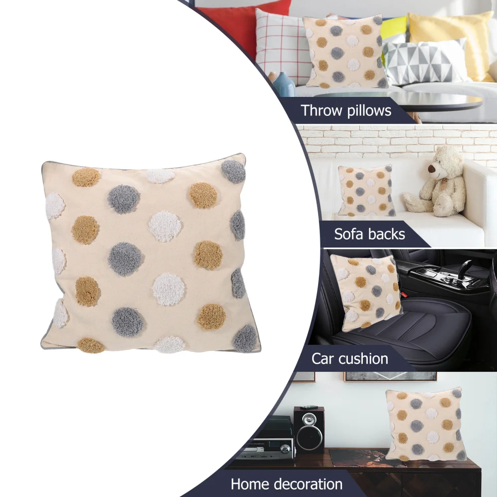 

1pc Practical Pillowcase Fashion Pillow Cover Home Polka Dot Pillowcase