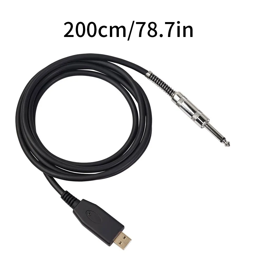 

Guitar USB Cable Adaptor Converter Connection Interface 6.35mm Jack Link Connection Instrument Cable New Bass Connection Cable