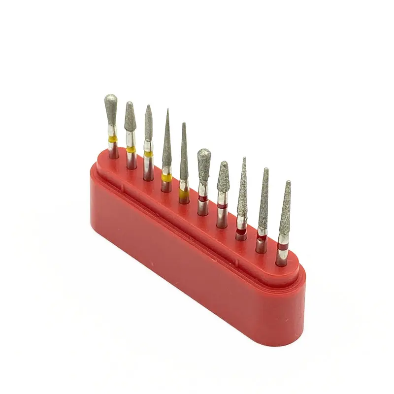 10 шт./компл. зубные алмазные Буры высокоскоростные инструменты для отбеливания 1 6