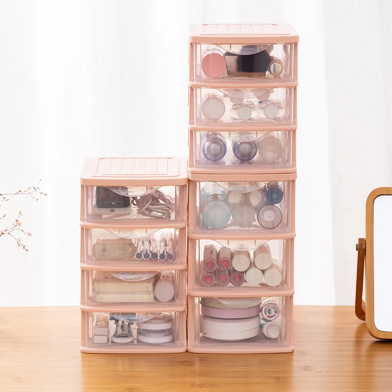 

Fashion Plastic Drawer Desktop Storage Box Office Multi-layer File Organize Storage Cabinet Jewelry Multi-function Storage Box