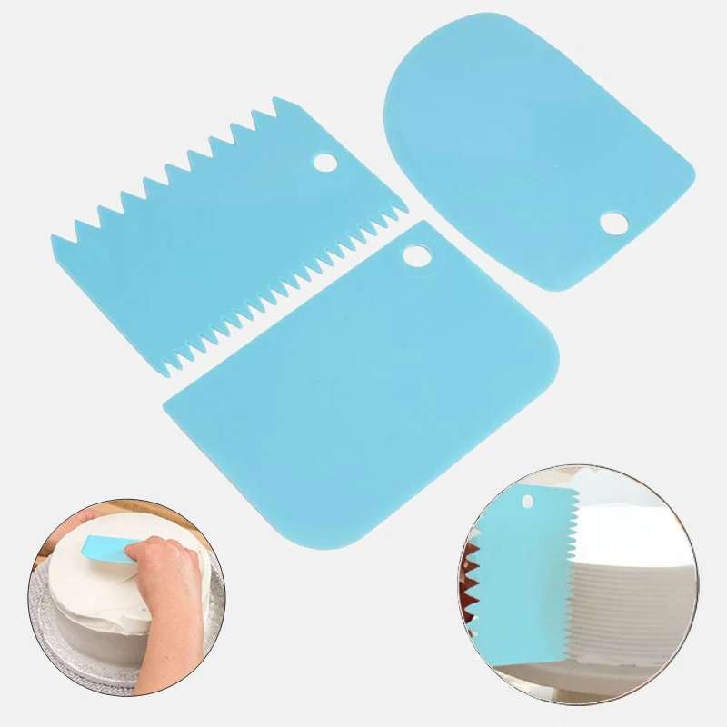 3 шт. формы для выпечки инструменты Пластик глазурь скребок мастики миксер теста