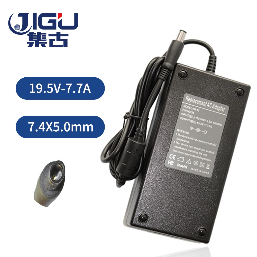JIGU 19 5 V 7.7A 7 4*5 0 MM Замена для Dell 150W Универсальный ноутбук AC зарядное устройство
