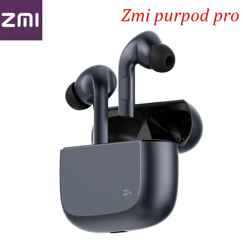 

New ZMI PurPods Pro Black World's 1st Bluetooth 5.2 True Wireless Earphones ANC 3Mic Anti Noise Waterproof In Ear Earphones