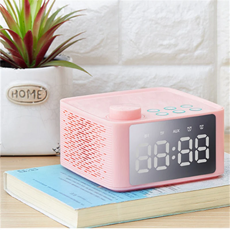 Многофункциональная стерео bluetooth-колонка с будильником отображение времени