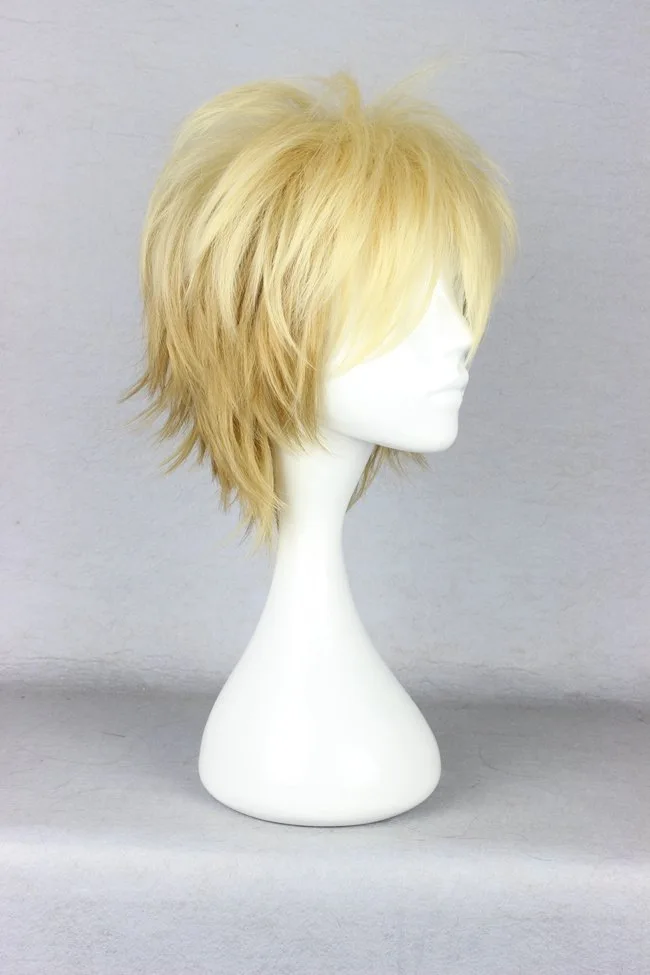 Короткие слоистые головные уборы в стиле аниме с норагами юкине блонд