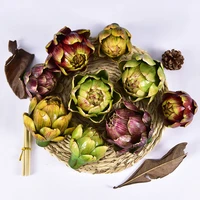 1pc artificial artichoke large artificial artichoke fake vegetables and fruits for kitchen decorations