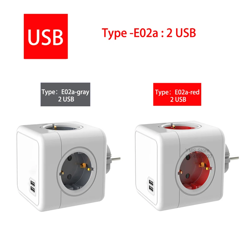 Sopend умная розетка Мощность куб тройник в розетку 220 USB полосы 5V 2.1A электрические
