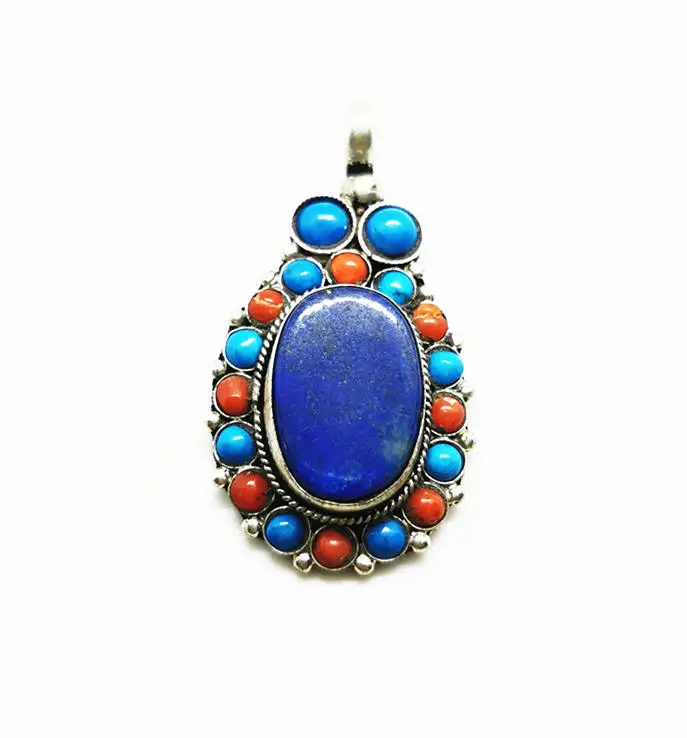 Тибетские Ювелирные Подвески Медная Инкрустация Натуральный Камень Сова много