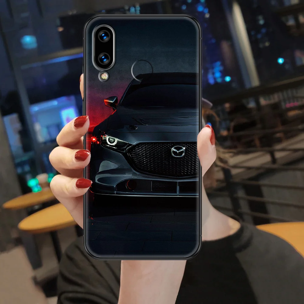 

Sports Car Mazdaes Logo Phone case For Huawei Honor 6 7 8 9 10 10i 20 A C X Lite Pro Play black luxury prime silicone waterproof