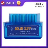 jmcq bluetooth mini elm327 obd2 scanner obd car diagnostic tool code reader for android english