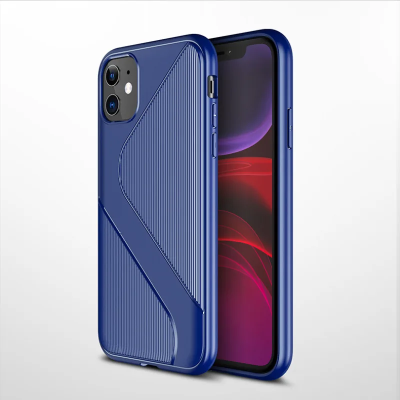 Luxury Case For iPhone 11 pro XS Max X Soft TPU Back Cover Apple XR Shell S type Coque Fundas  Мобильные телефоны