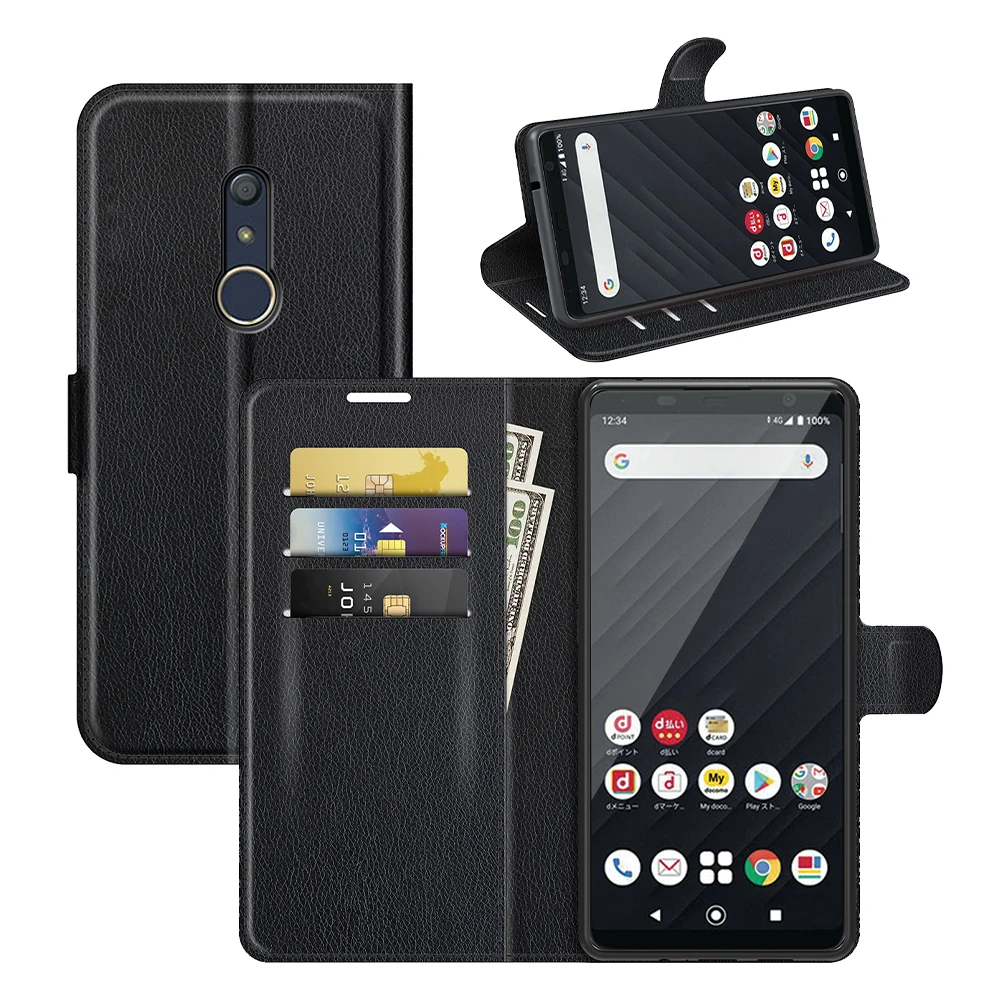Чехол для Fujitsu Arrow Be4 Plus F-41B (дюйма) Обложка-бумажник стильный кожаный чехол-книжка