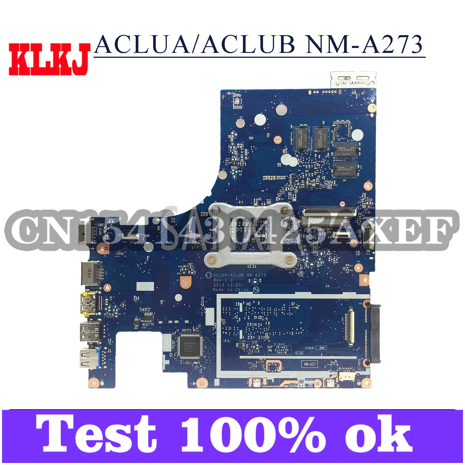 

KLKJ NM-A273 Laptop Motherboard For Lenovo Z50-70 G50-70M Original Mainboard I3-4010U GT840M