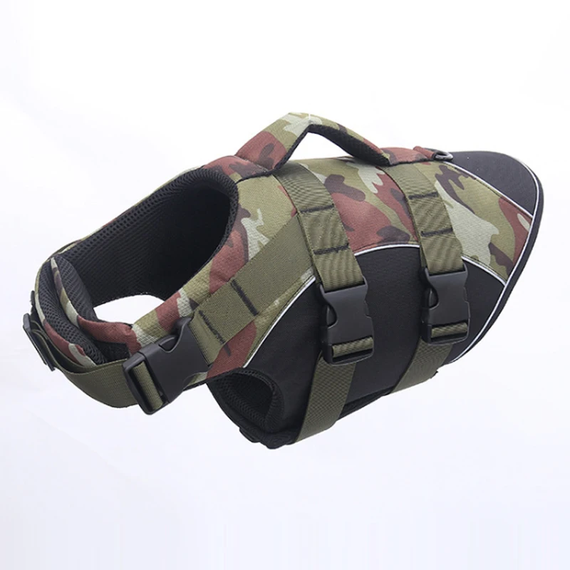 Спасательный жилет для собак светоотражающий спасательный с ручкой больших