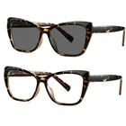 Солнцезащитные фотохромные очки для женщин, в леопардовой оправе, для близорукости, для студентов, по назначению