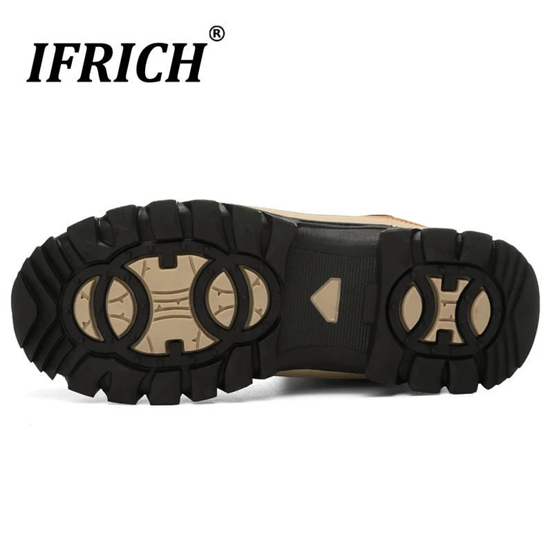 Classic Brown Tactical Boots for Men Winter Male Non Slip Sneakers Confortable Mens Trekking Lace-up Walking Shoes Youth | Спорт и