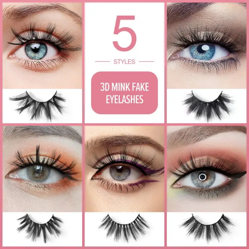 

MAANGE 20Pairs Of 3D False Eyelashes Natural Thick Long False Eyelashes Dramatic Fake Lashes Eye Makeup Extension Eyelashes