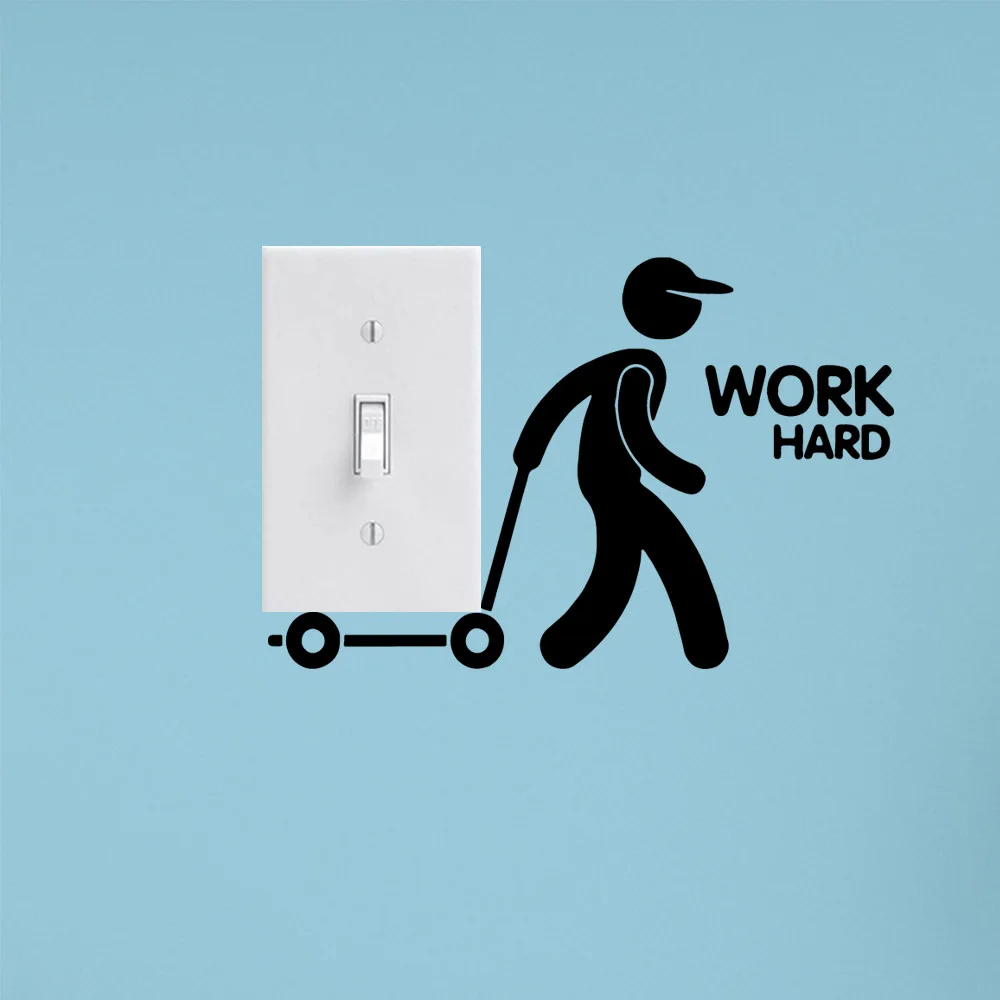 Милая жесткая Наклейка на стену для гостиной съемная Настенная детской комнаты