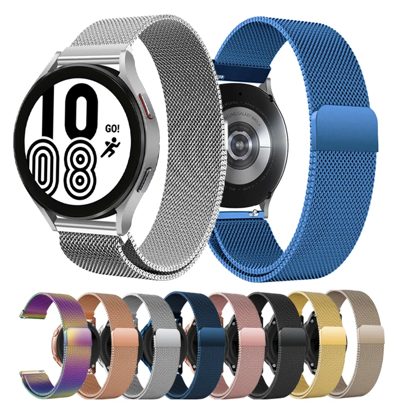 Milanese Loop Strap For Samsung Galaxy Watch 5/4 44mm 40mm/Active 2/5 pro Watchband 22/20mm Bracelet Galaxy4 Classic 46mm 42mm