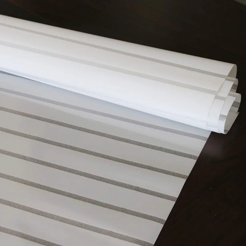 Оконная пленка с рисунком жалюзи статическая липкая защита конфиденциальности